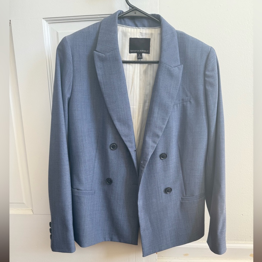 Banana Republic Women’s Blue Wool Blazer - Like New